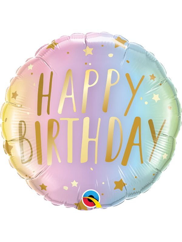 Folieballon happy birthday ombre main product photo