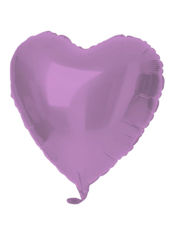 Folieballon hartvorm metallic paars