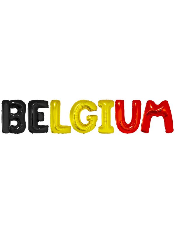 Folieballon letters belgium supporter