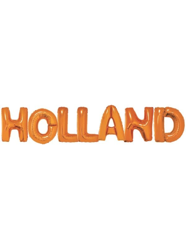 Folieballon letters holland oranje