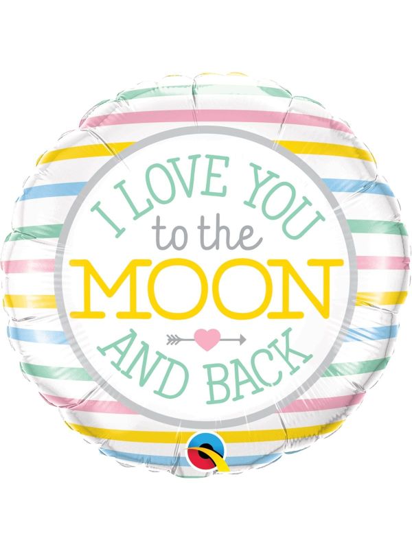 Folieballon love you to the moon and back