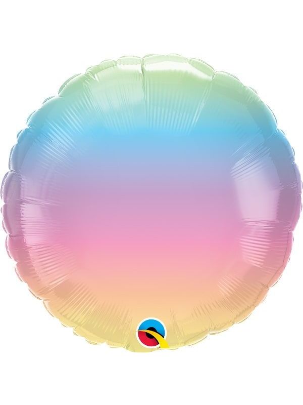 Folieballon meerkleurig ombre