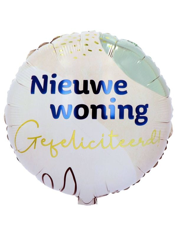 Folieballon nieuwe woning gefeliciteerd