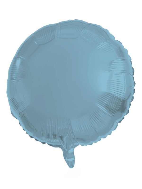 Folieballon pastel blauw rond