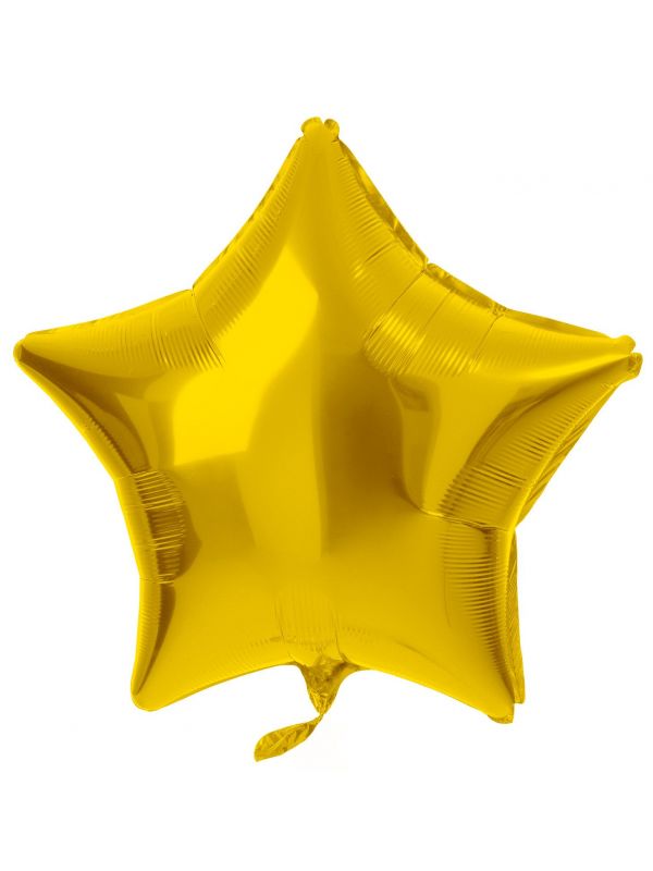Folieballon stervorm goud