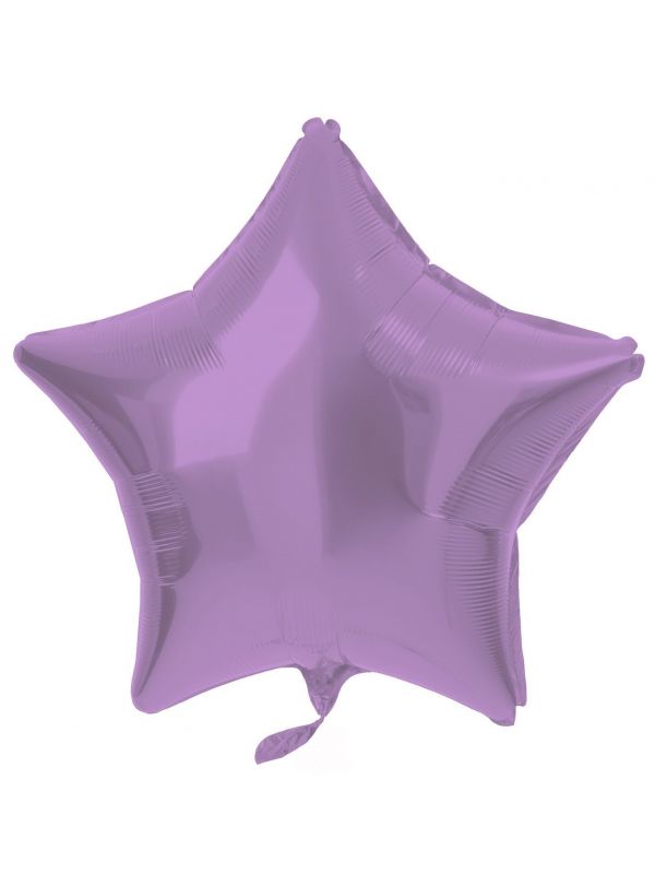 Folieballon stervorm metallic paars