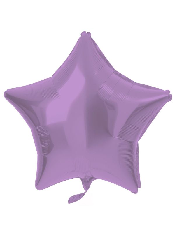 Folieballon stervorm metallic paars main product photo