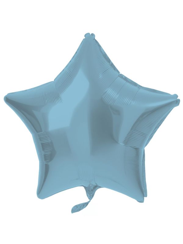 Folieballon stervorm pastel blauw main product photo