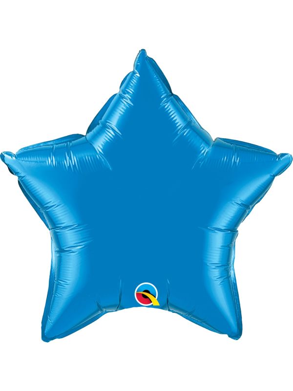 Folieballon stervorm sapphire blue