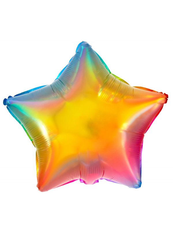 Folieballon stervorm yummy gummy rainbow