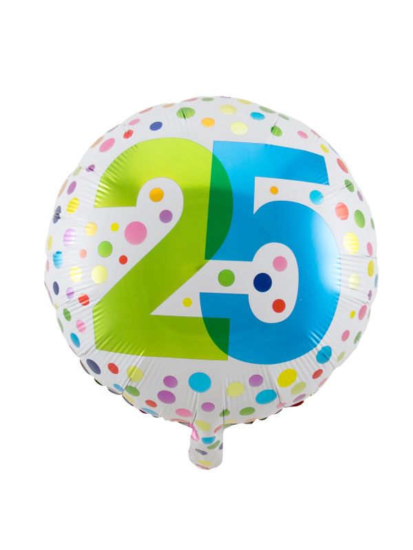 Folieballon stippen 25 jaar main product photo