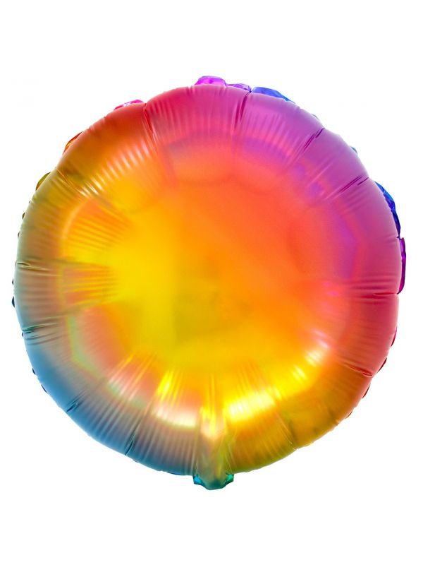 Folieballon yummy gummy rainbow rond