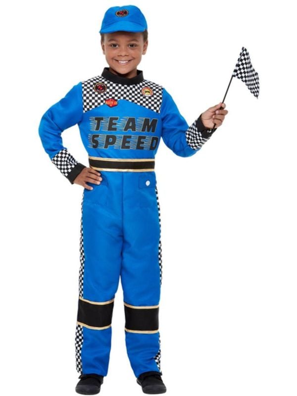 Formule 1 blauw race pak jongens main product photo