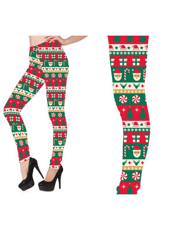 Foute kerstlegging snoepstok dames main product photo