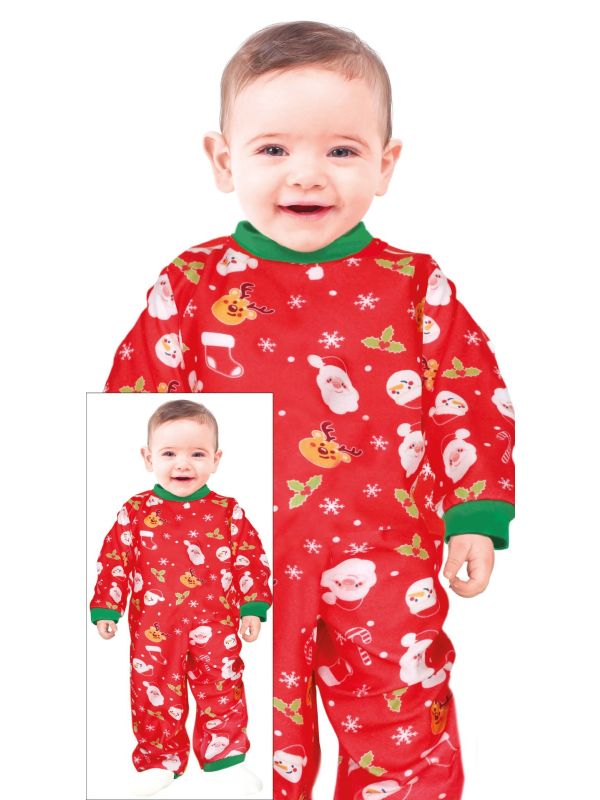 Foute kerstpyjama baby rood main product photo