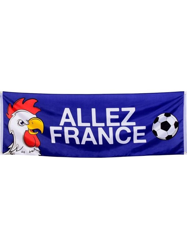 Frankrijk supporter banner allez france