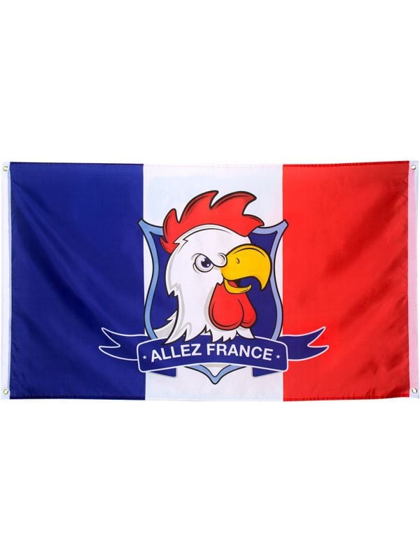 Frankrijk supporter vlag allez france