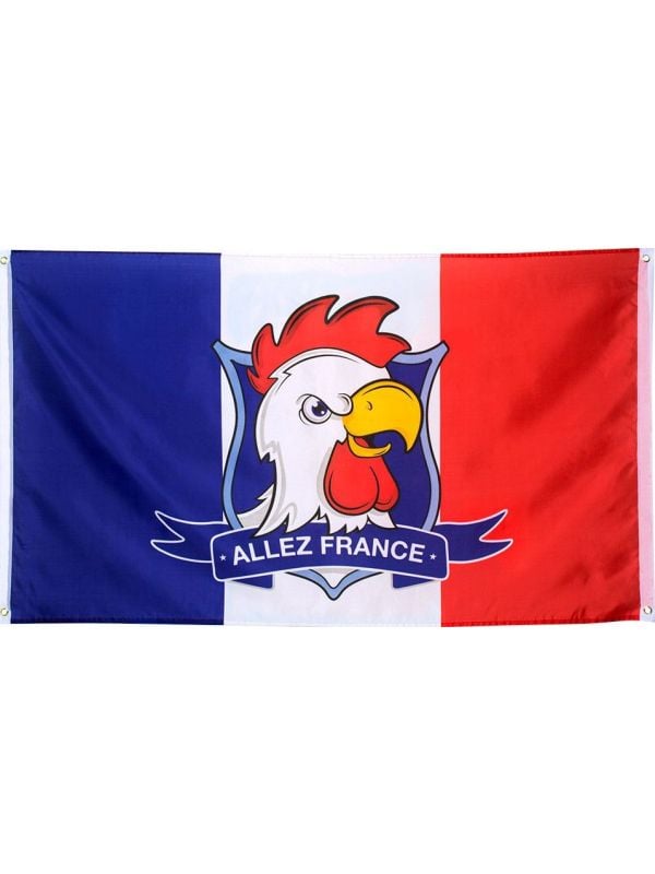 Frankrijk supporter vlag allez france