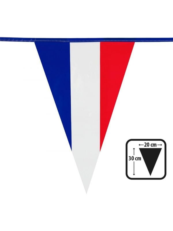 Frankrijk vlaggenlijn blauw wit rood