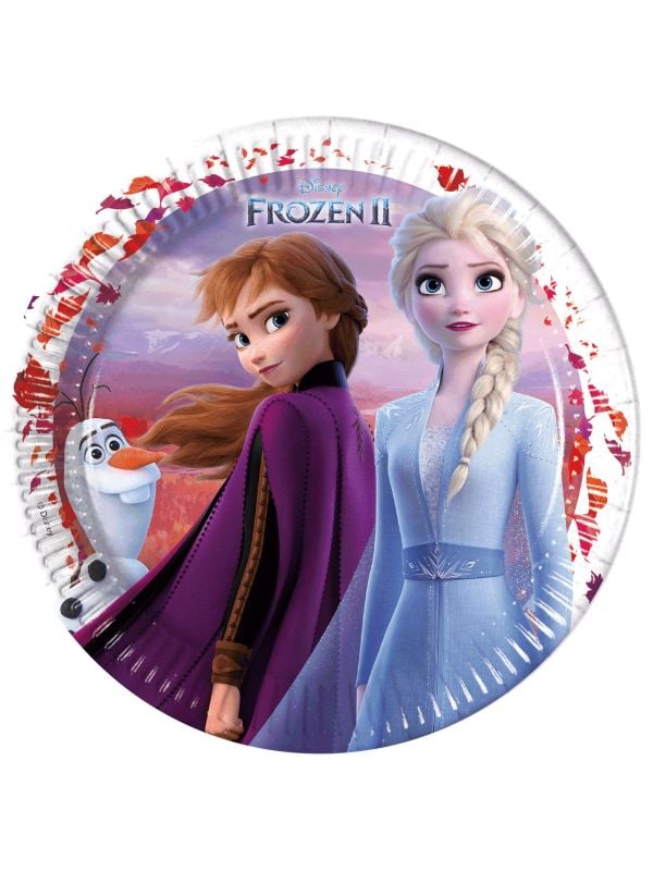 Frozen Anna en Elsa feestbordjes 8 stuks