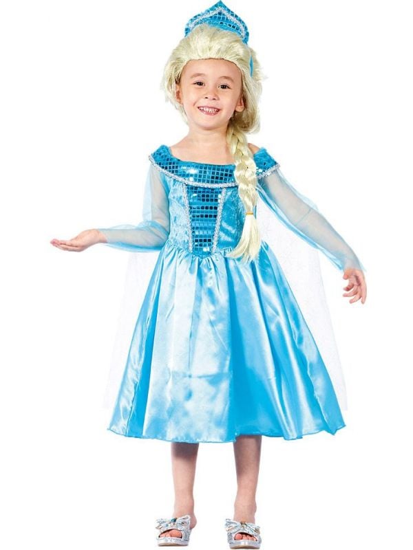 Frozen prinses jurkje meisjes blauw