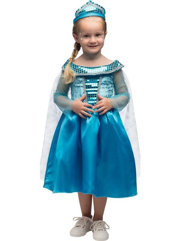 Frozen prinses jurkje meisjes blauw