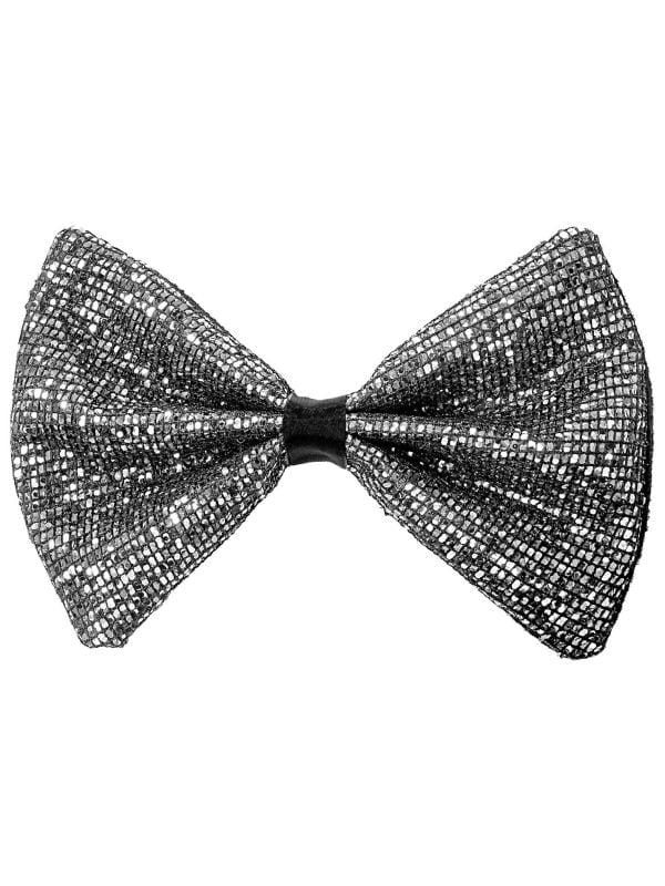 Gala vlinderstrik zilver glitter main product photo
