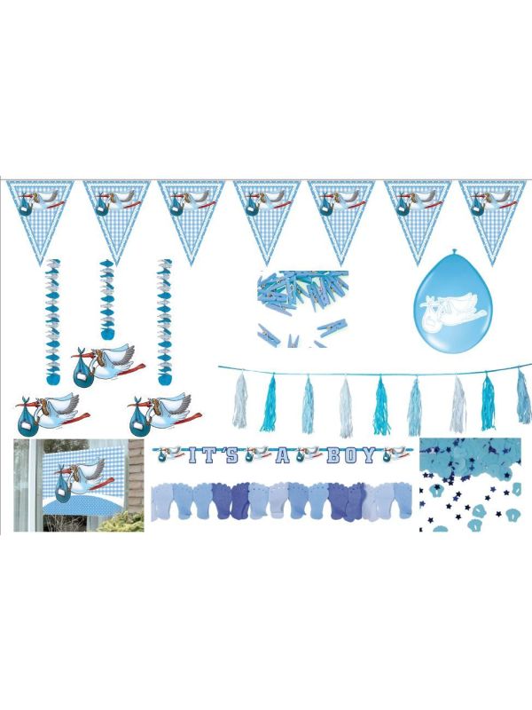 Geboorte jongen feestpakket volledig main product photo