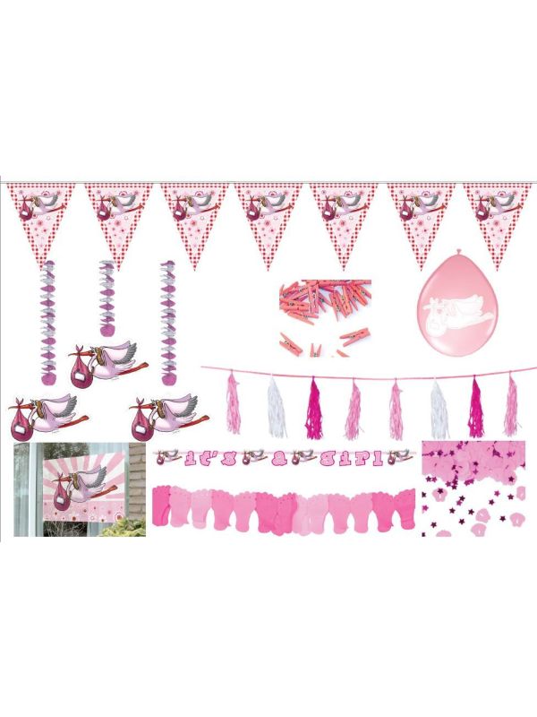 Geboorte meisje feestpakket volledig main product photo