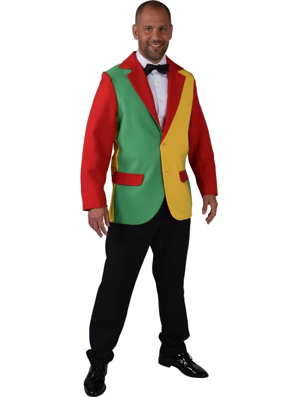 Geel groen rood circus jas heren main product photo