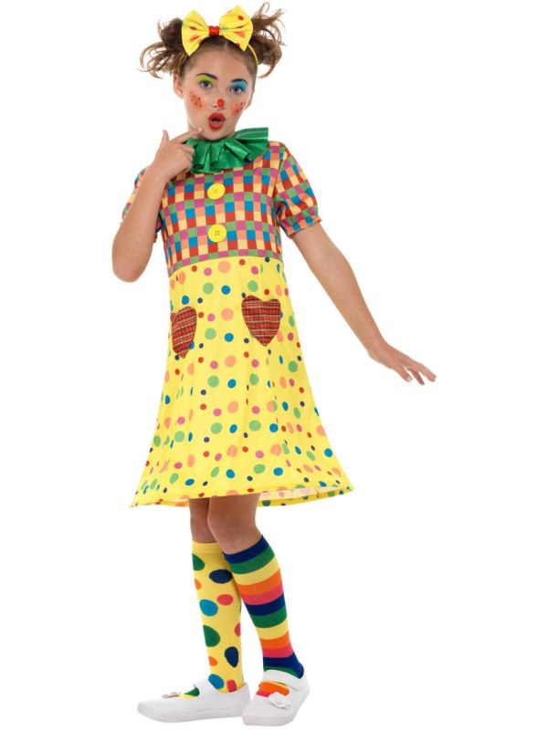 Geel meisjes clown outfit main product photo