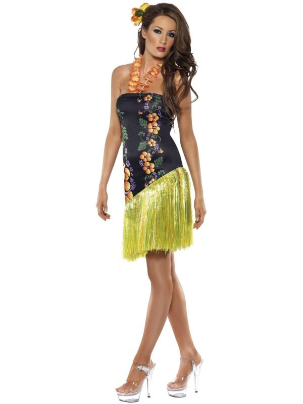 Geel zwart dames hawaii pakje main product photo