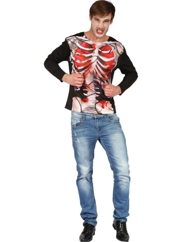 Geketend skelet shirt main product photo