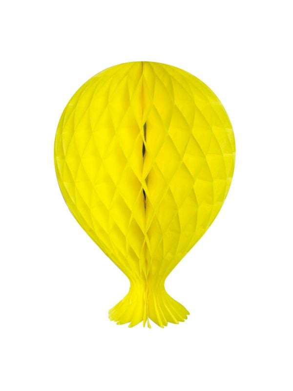 Gele ballon honingraat bal