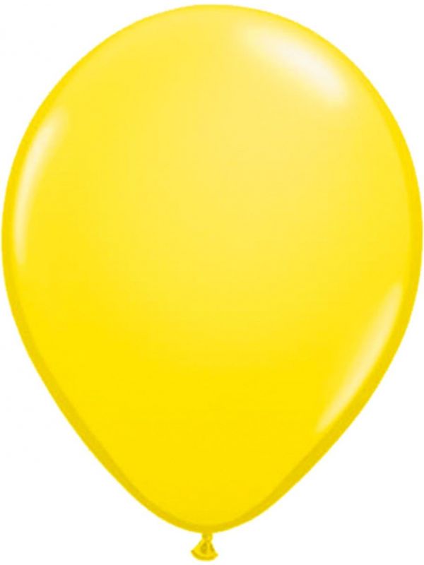 Gele basic ballonnen 10 stuks