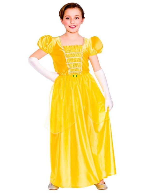 Gele prinsessenjurk top