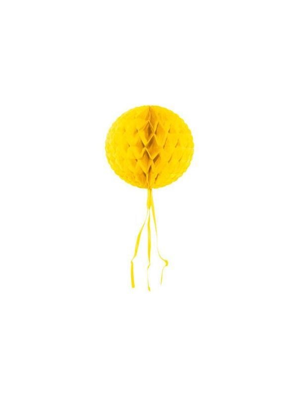 Gele honingraat bol decoratie main product photo