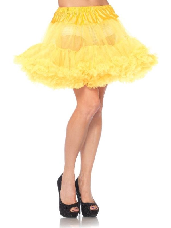 Gele onderrok met dubbele ruche main product photo