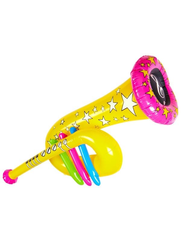 Gele opblaasbare tuba blaasinstrument