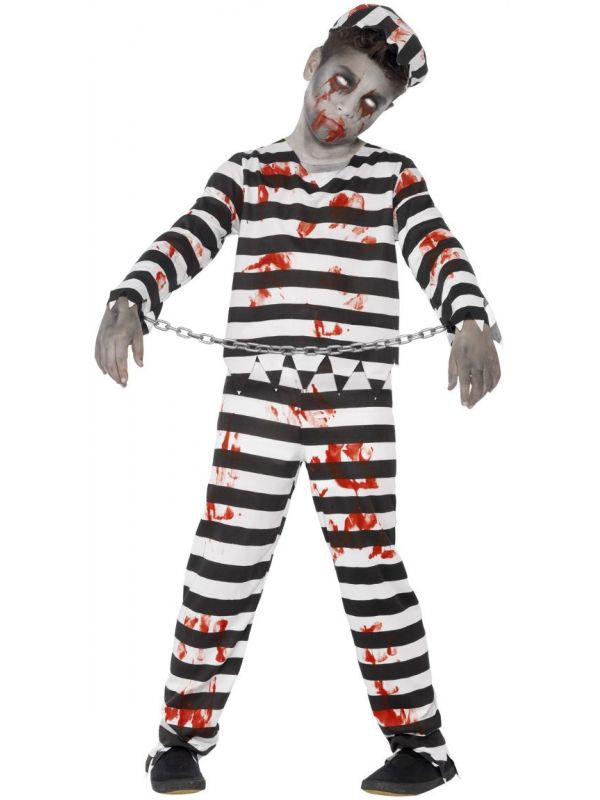 Gevangenen zombie outfit jongens