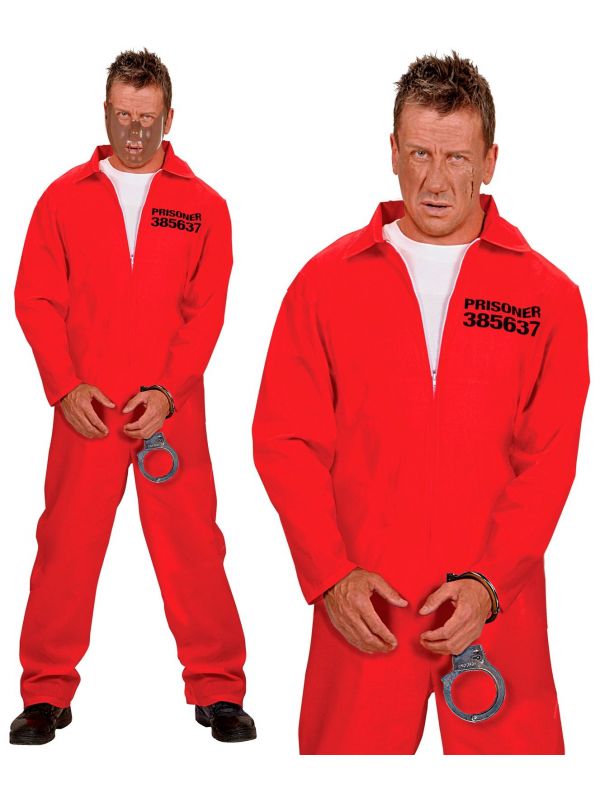 Gevangenis overall rood mannen