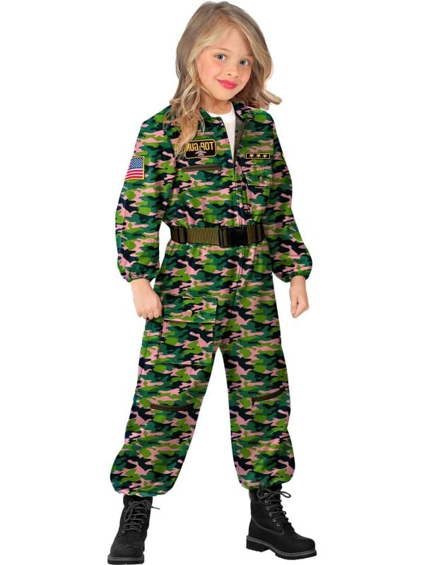 Gevechtspiloot camouflage overall kind