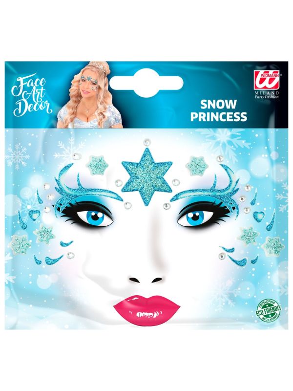 Gezicht glitter stickers frozen ijsprinses main product photo