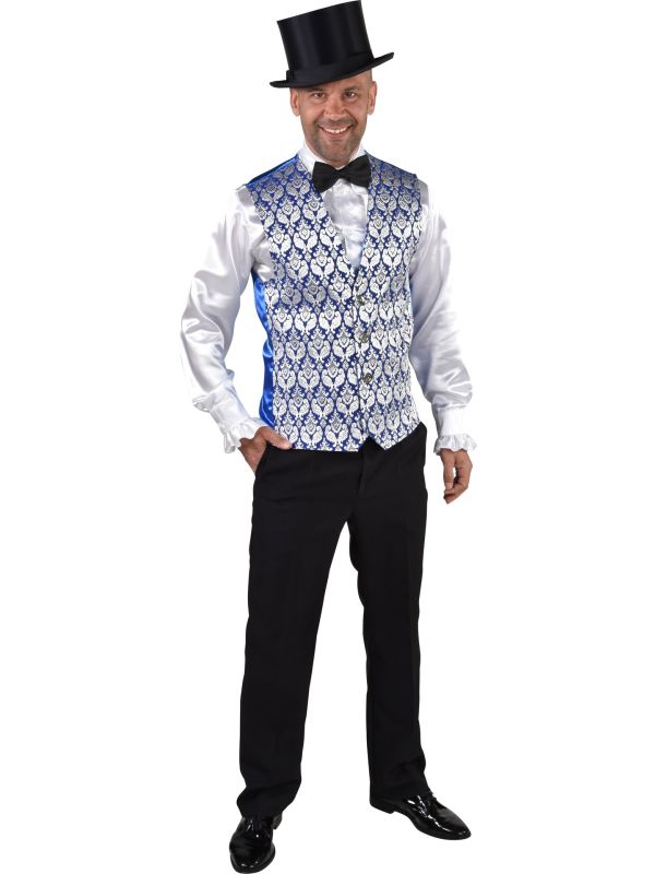 Gilet man zilver en blauw main product photo