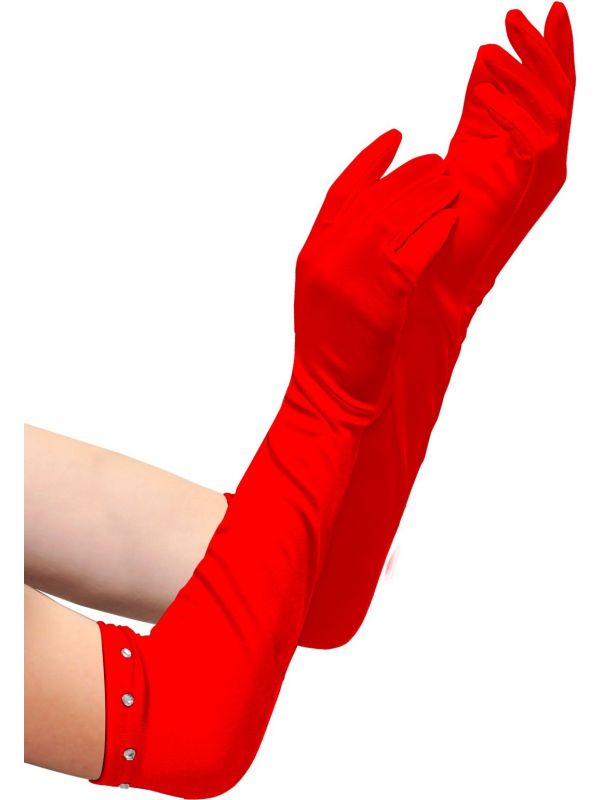 Glamour handschoenen rood