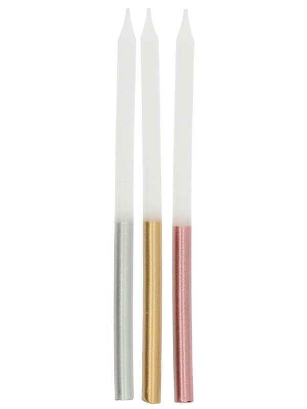 Glamour metallic kaarsen main product photo