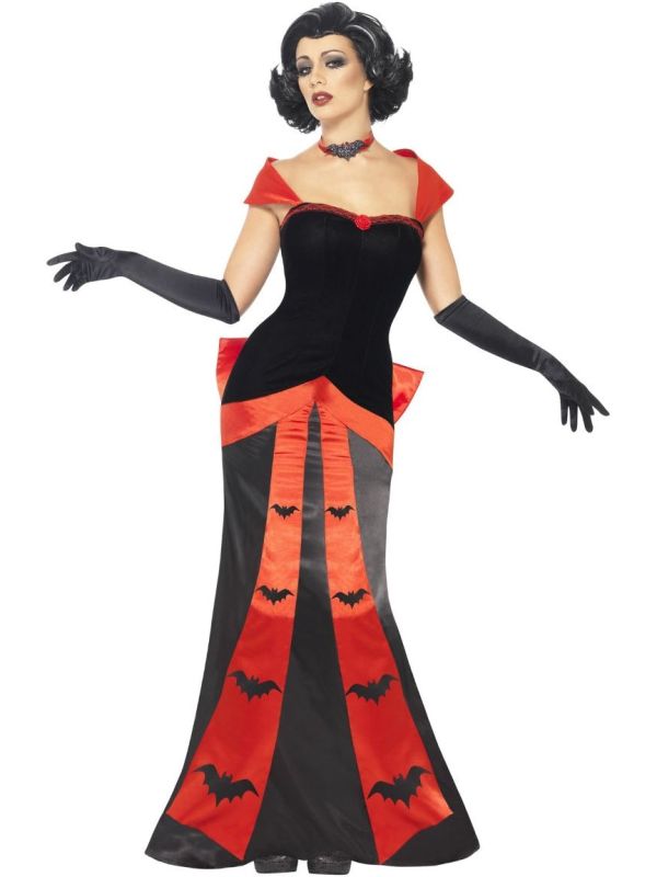 Glamour vampier kostuum zwart dames main product photo