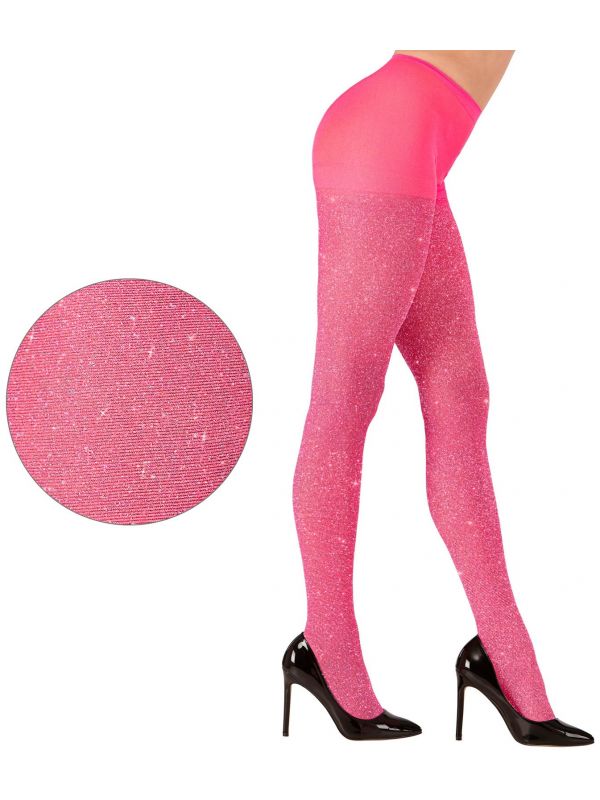 Glitter panty roze