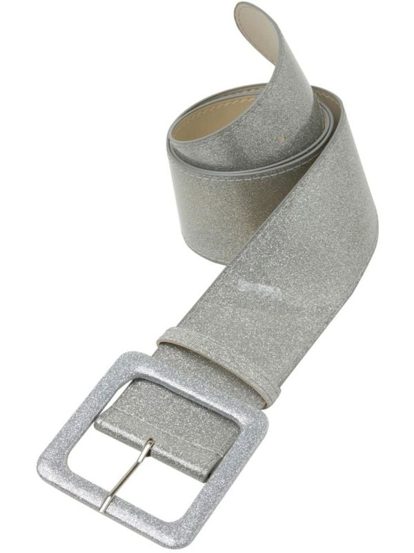 Glitter riem zilver