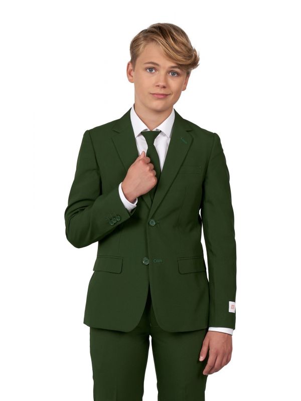 Glorious Green suit Tiener Jongens Opposuits